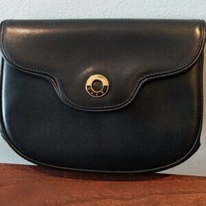 Vintage All Navy leather Gucci shoulder or clutch bag